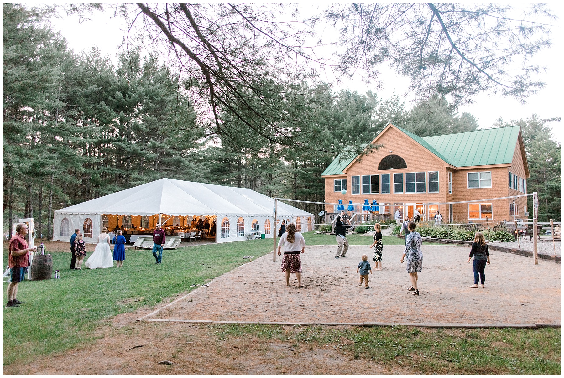 Jason And Kelsie S Maine Lakeside Cabins Wedding Caratunk Maine