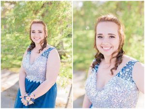 monmouth academy junior and madison high school junior taking pictures together before prom in maine