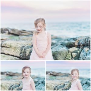 mommy and baby standing on the beach for a mommy and me session with her daughter with toddler