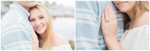 maine wedding photographer, camden harbor and amphitheater engagement session in maine