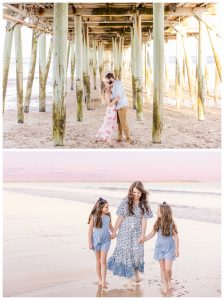 old orchard beach in maine is the most beautiful spot for family or engagement photos in southern maine