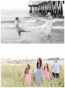 old orchard beach in maine is the most beautiful spot for family or engagement photos in southern maine
